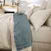 Drap plat "Soline" toutes dimensions Lin lavé - Soline Ardoise - 270 x 300 cm pour lit King size