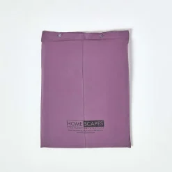 Drap plat uni 100 % coton égyptien 200 fils violet, 240x275 cm - HOMESCAPES