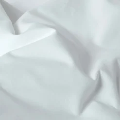 Drap plat uni 100 % coton égyptien 200 fils blanc, 230x255 cm - HOMESCAPES