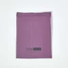 Drap plat uni 100 % coton égyptien 200 fils violet, 178x255 cm - HOMESCAPES