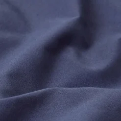 Drap plat uni 100 % coton égyptien 200 fils bleu marine, 178x255 cm - HOMESCAPES