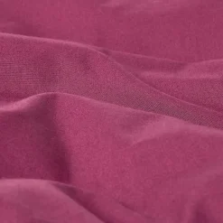 Drap plat uni 100 % coton égyptien 200 fils bordeaux, 240x300 cm - HOMESCAPES