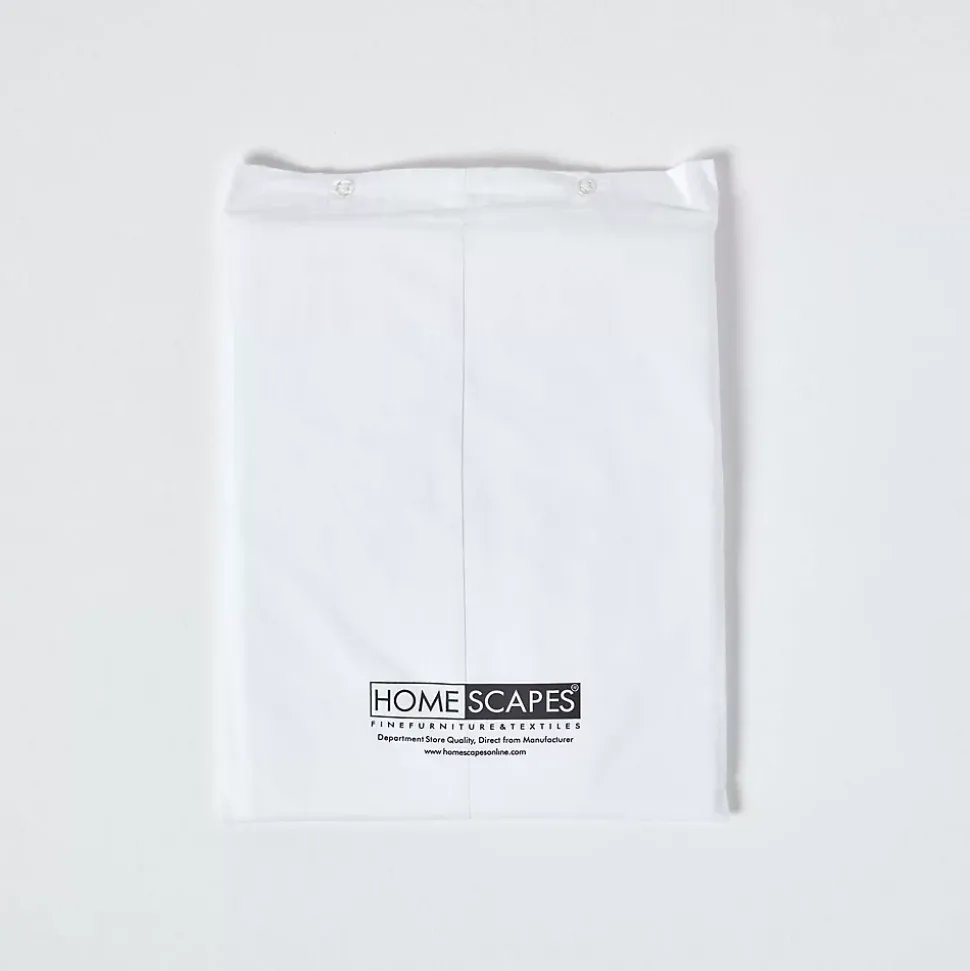 Drap plat uni 100 % coton égyptien 200 fils blanc, 178x255 cm - HOMESCAPES