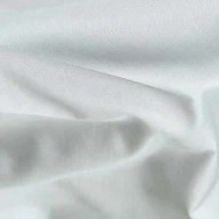 Drap plat uni 100 % coton égyptien 200 fils gris argent, 270x300 cm - HOMESCAPES