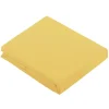 Drap Plat Uni en 100 % Coton (240x310 cm - Jaune)