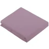 Drap Plat Uni en 100 % Coton (240x310 cm - Vieux rose)