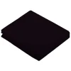 Drap Plat Uni en 100 % Coton (180x290 cm - Noir)
