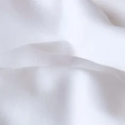 Drap plat uni en coton égyptien bio 400 fils blanc, 178x255 cm - HOMESCAPES