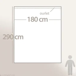 Drap plat uni 180x290 cm coton ALTO Macaron