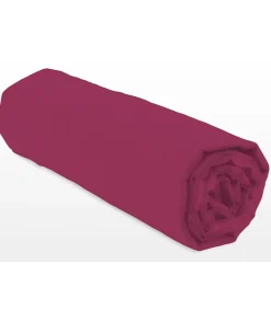 Drap-housse - LOVELY HOME - LH71616 - 140x190+25 cm - Fuchsia