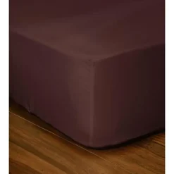 Drap-housse - LOVELY HOME - LH71600 - 140x190+25 cm - Marron