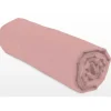 Drap-housse - LOVELY HOME - LH71625 - 140x190+35 cm - Rose