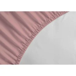 Drap-housse - LOVELY HOME - LH71625 - 140x190+35 cm - Rose