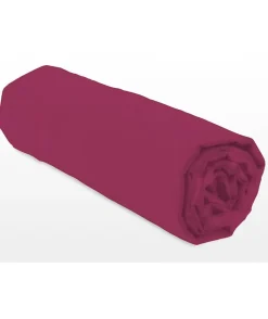 Drap-housse - LOVELY HOME - LH71617 - 90x190+25 cm - Fuchsia