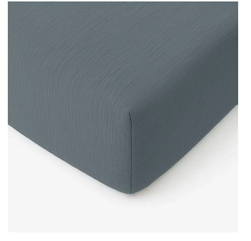 Drap-housse Gaze de coton lavé Douce