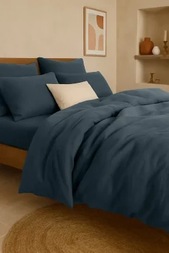 Drap-housse Gaze de coton lavé Douce