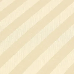 Drap-housse rayé 140 x 200 cm 100% coton égyptien 330 fils coloris jaune pastel - HOMESCAPES