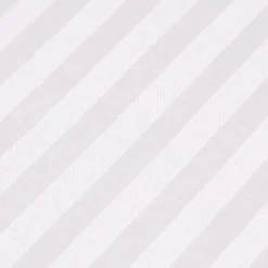 Drap-housse rayé 90 x 190 cm 100% coton égyptien 330 fils coloris blanc - HOMESCAPES