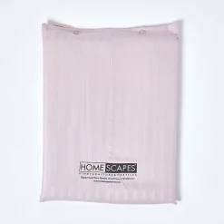 Drap-housse rayé 90 x 190 cm 100% coton égyptien 330 fils coloris violet - HOMESCAPES