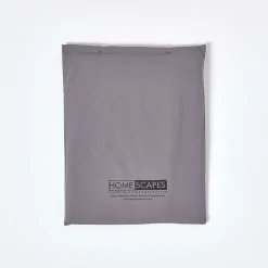 Drap-housse uni gris foncé 100 % coton égyptien 200 fils matelas épais 180 x 200 cm - HOMESCAPES