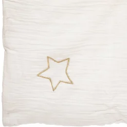 Édredon gaze de coton 100x140 blanc