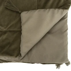 Édredon velours 80x180 cm Sonia kaki