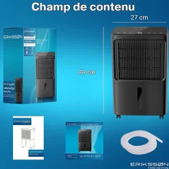 Déshumidificateur 16 litres adapté pour chambre salon cave Dehumidifier