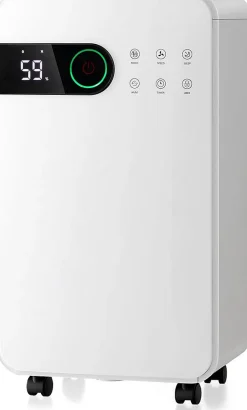 Déshumidificateur Air 15L Jour 3 Modes 2 Vitesse Déshumidificateur Portable pour Pièces 15 Déshumidificateur Electrique