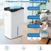 Déshumidificateur 50L Jour pour Pièces 60 avec 4 Modes 2 Vitesses De Ventilateur écran Tactile Contrôle Wifi Minuterie 24H