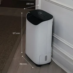 Déshumidificateur Meaco DD8L Pro 8L. Dessiccant, silencieux, basse conso. Idéal sous-sol, séchage linge & humidité.