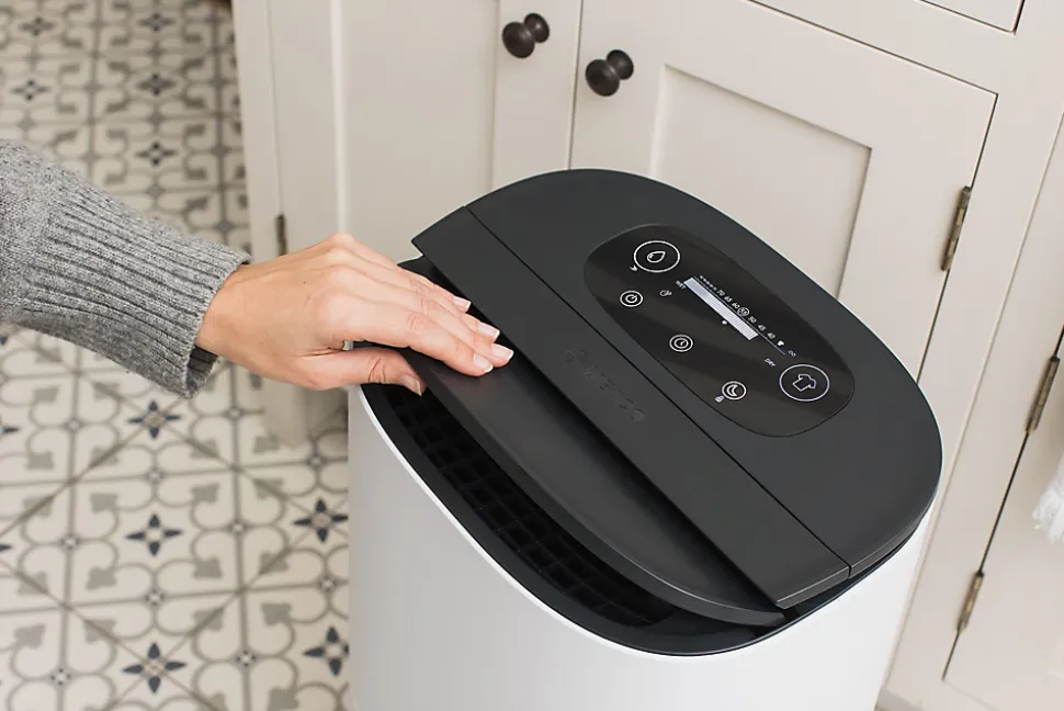 Déshumidificateur MeacoDry Arete Two 10L. Silencieux, App, HEPA, Séchage linge. Idéal 1-2 chambres.