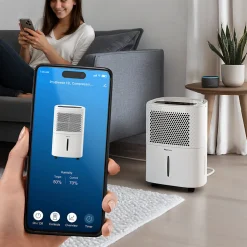 Déshumidificateur Pro Breeze 12L avec humidistat intégré et contrôle via application intelligente