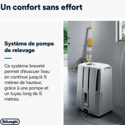 Déshumidificateur Delonghi DD233P 30L/J 60m²
