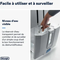 Déshumidificateur Delonghi DD233P 30L/J 60m²