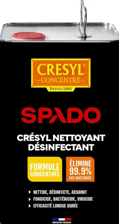 Désinfectant bactéricide fongicide 5L, Crésyl Spado
