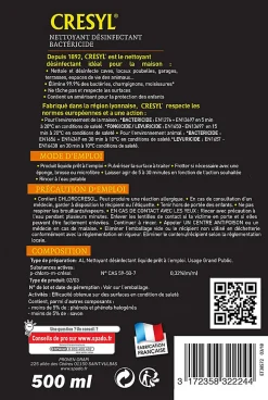 Désinfectant bactéricide fongicide Cresyl Spado 500ml