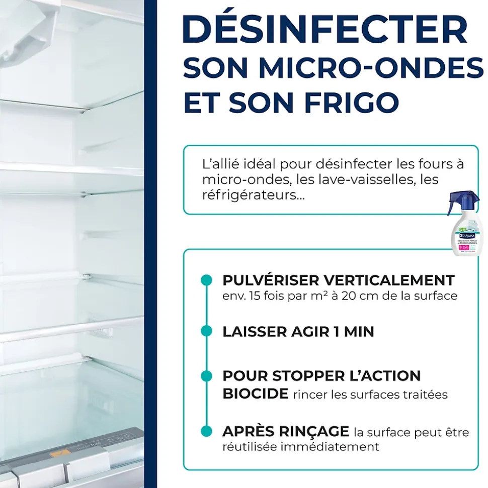 Désinfectant réfrigérateur micro-ondes Starwax 250ml