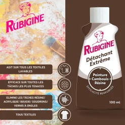 Détachant extrême peinture, cambouis, résine Rubigine 100ml