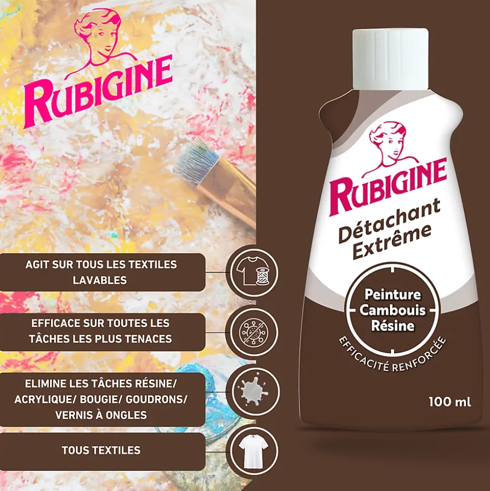 Détachant extrême peinture, cambouis, résine Rubigine 100ml