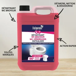 Détartrant broyeur action rapide Fulgurant 5L