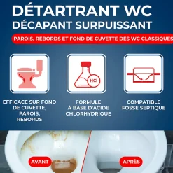 Détartrant gel WC bec directionnel Starwax 750g