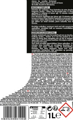 Détartrant industriel concentré SANI 1l