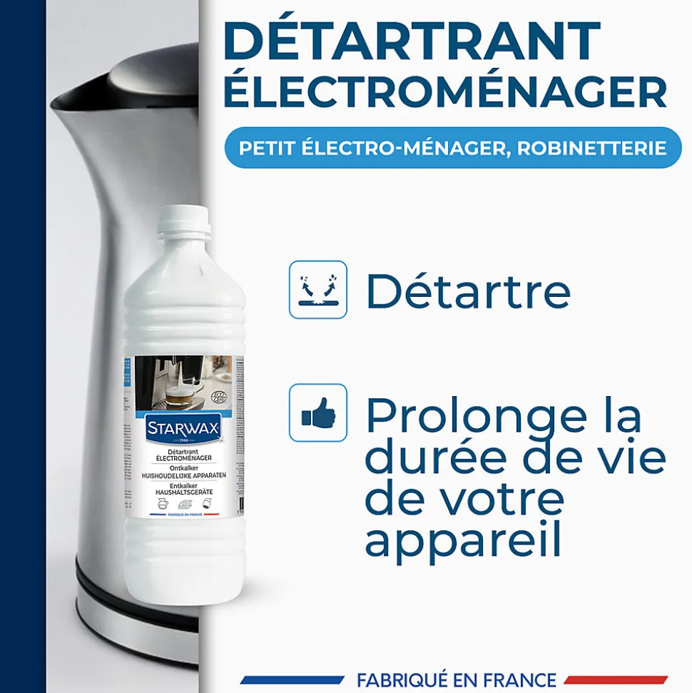Détartrant électroménager Ecocert 1L Starwax