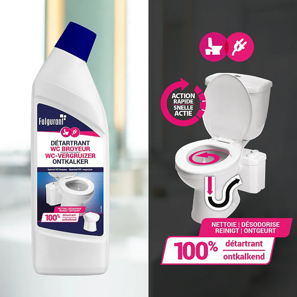 Détartrant sanitaire pour broyeur 1l