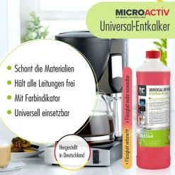 Détartrant Universel Microactiv Avec Indicateur De Couleur Pour Machines À Café Entièrement Automatiques En Bidon De 2 x 5 L