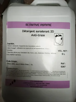 Détergent surodorant 2D Anti-trace - POMME 5L
