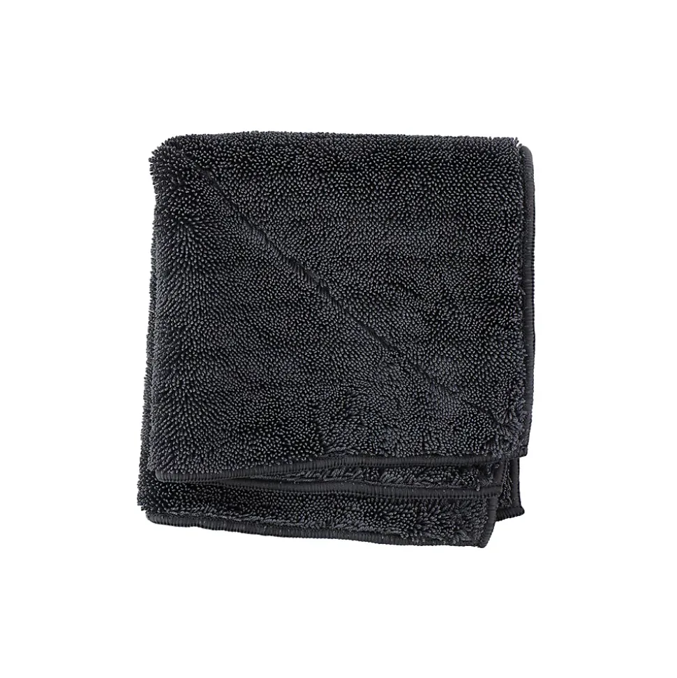 DUNLOP Lot de 2 Chiffon Microfibre XL Voiture 36x36cm, Ultra-Absorbant 660gsm, Lavable & Réutilisable, Nettoyage Sec & Humide