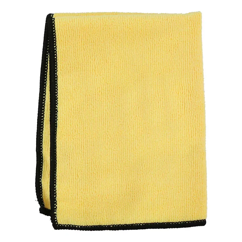 DUNLOP Lot de 10 Microfibre 35x40cm 300gsm - Nettoyage Humide & Sec, Haute Absorption, Lavable, Réutilisable, Entretien Auto