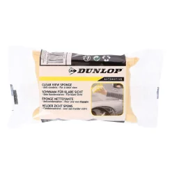 DUNLOP Éponge Vision Claire 12x9x4cm, Élimine Buée, Poussière & Saleté, Nettoyage Vitres Auto Efficace et Visibilité Optimale