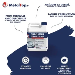 Durcisseur Polyurethane - 0.6 L - Métaltop